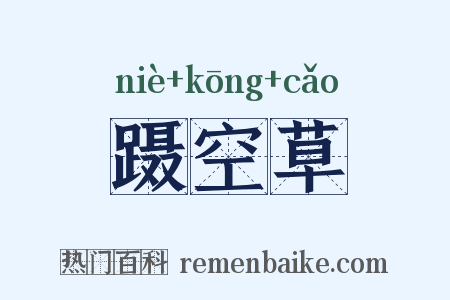 蹑空草是什么意思的图片